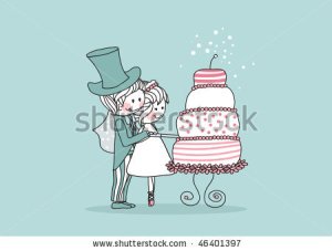 stock-vector-wedding-set-couple-cutting-yummy-wedding-cake-46401397